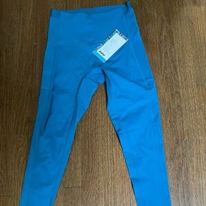 Blue 2xu form stash high rise compression leggings size S